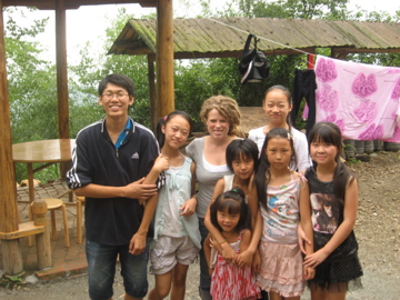 A few of the local kids from the summer camp GVB's volunteers helped run, along with a fellow volunteer and myself.