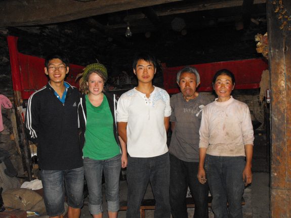 From left to right: Cheng, me, Peng, Peng's father and mother