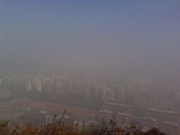 And here's a view overlooking a side of the city adjacent to the campus.