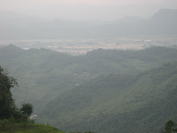 Here's a view looking out from where the NGO was positioned on the mountain.